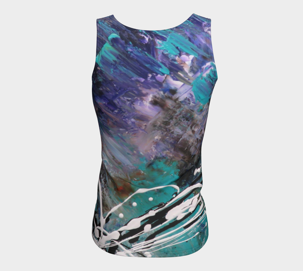 Matt LeBlanc Art LONG Fitted Tank Top - Design 003